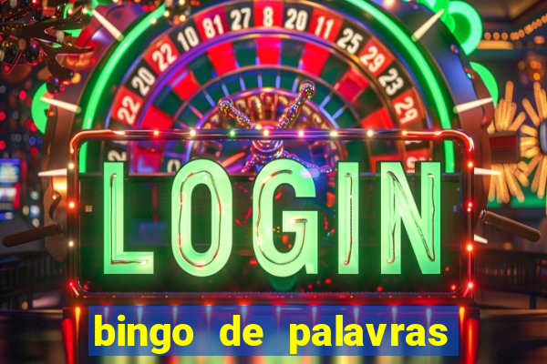 bingo de palavras para imprimir colorido