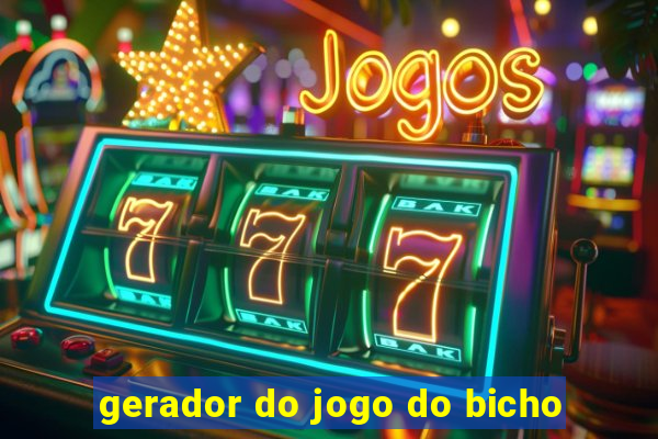 gerador do jogo do bicho