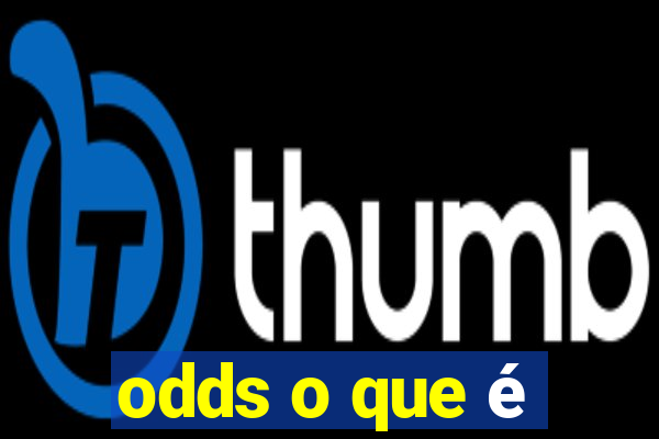 odds o que é