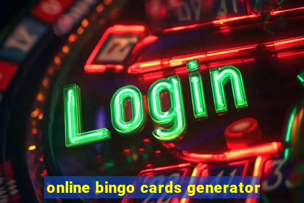 online bingo cards generator