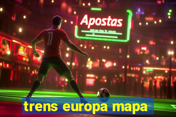 trens europa mapa