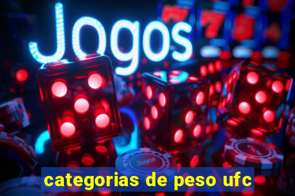 categorias de peso ufc