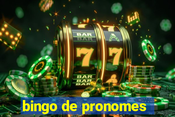 bingo de pronomes