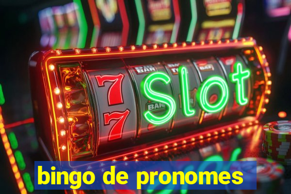 bingo de pronomes