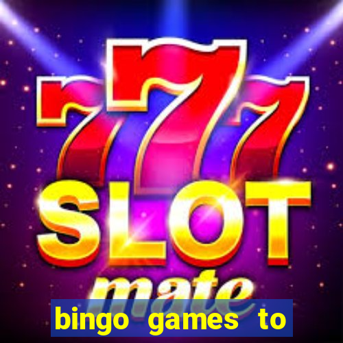 bingo games to play for free