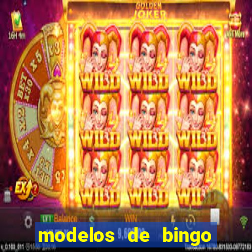 modelos de bingo para imprimir