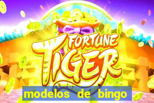 modelos de bingo para imprimir