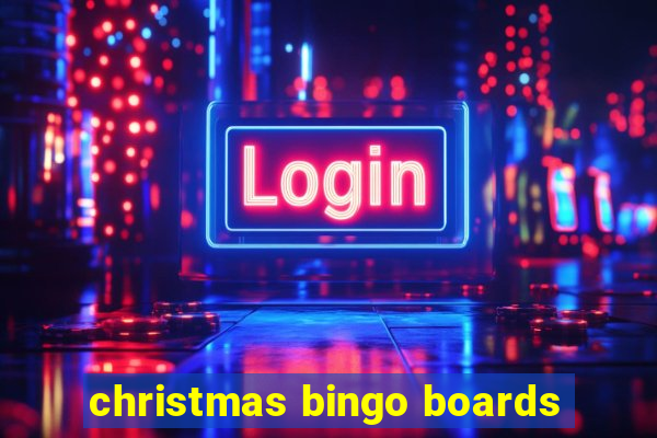 christmas bingo boards