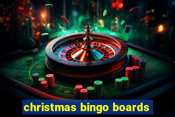 christmas bingo boards