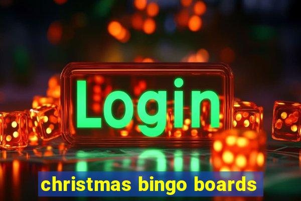 christmas bingo boards