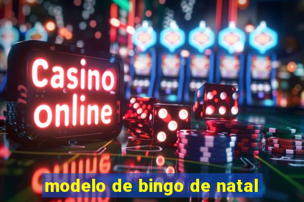 modelo de bingo de natal