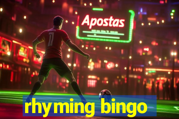 rhyming bingo