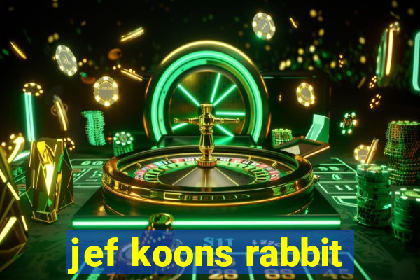 jef koons rabbit