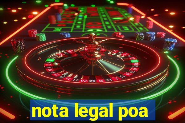 nota legal poa