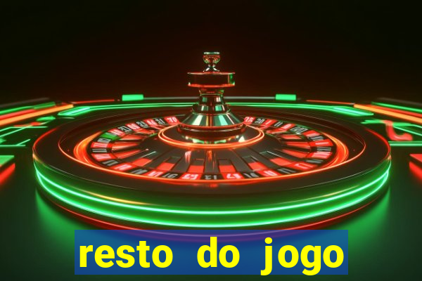 resto do jogo placar atual