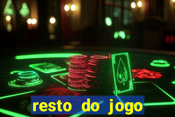 resto do jogo placar atual