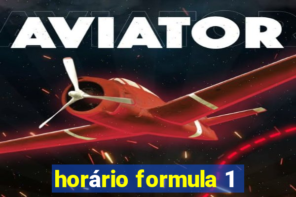 horário formula 1