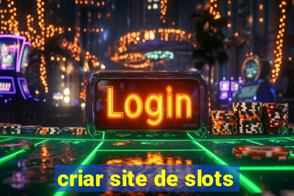 criar site de slots