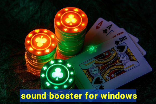 sound booster for windows