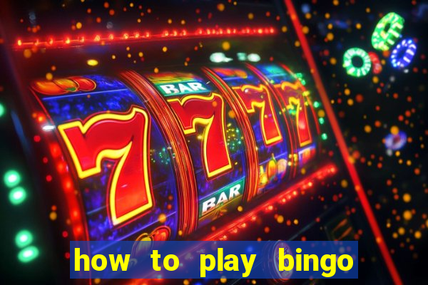 how to play bingo for money