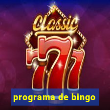 programa de bingo