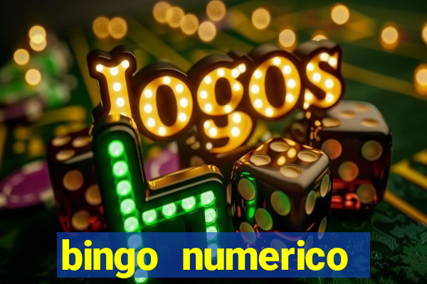 bingo numerico educa??o infantil