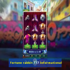 fortune rabbit 777 Informational