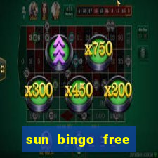 sun bingo free spins code