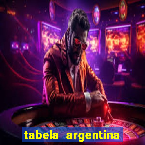 tabela argentina torneo betano