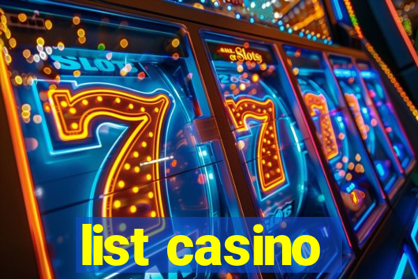 list casino