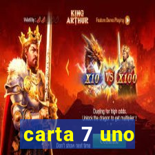 carta 7 uno