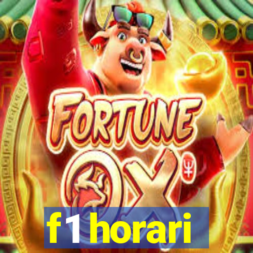 f1 horari