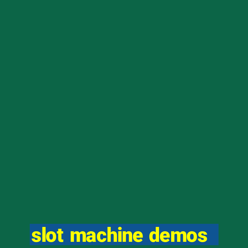 slot machine demos