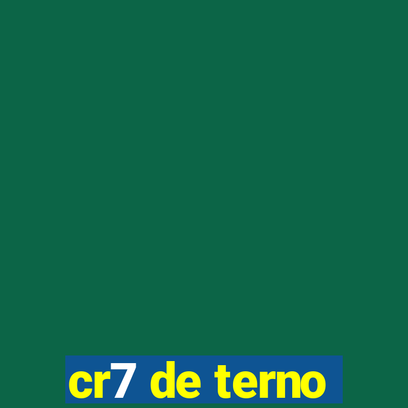 cr7 de terno