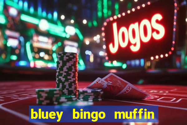 bluey bingo muffin and socks