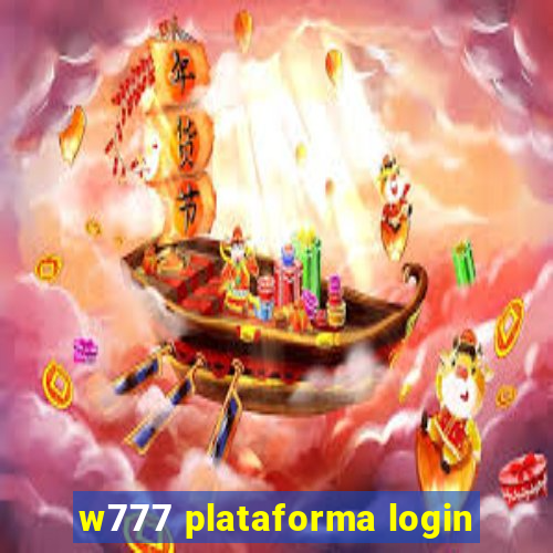 w777 plataforma login