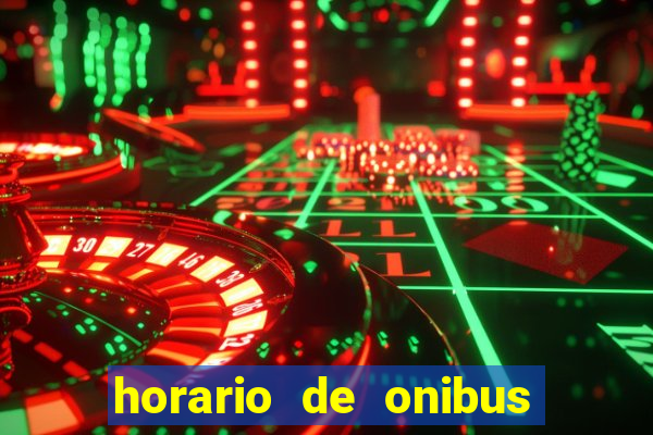 horario de onibus passaro marrom