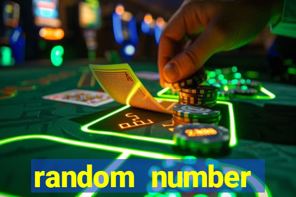 random number generator slot machine