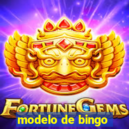 modelo de bingo