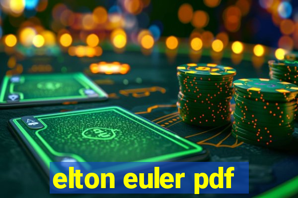 elton euler pdf