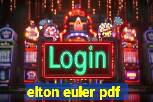 elton euler pdf