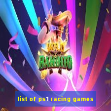 list of ps1 racing games