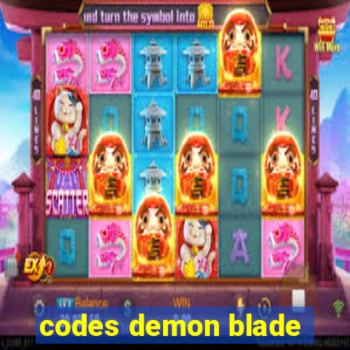 codes demon blade