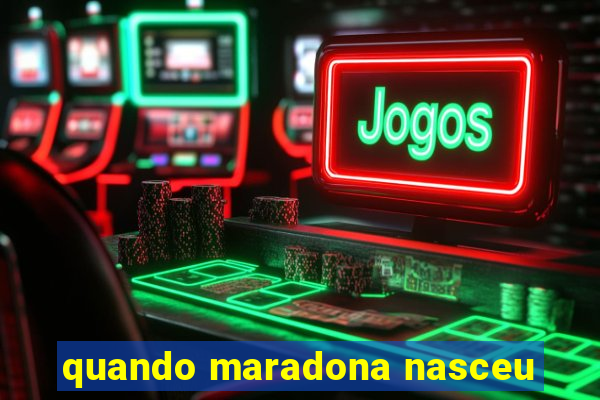 quando maradona nasceu