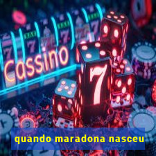 quando maradona nasceu