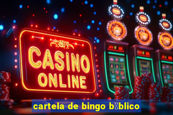 cartela de bingo b铆blico