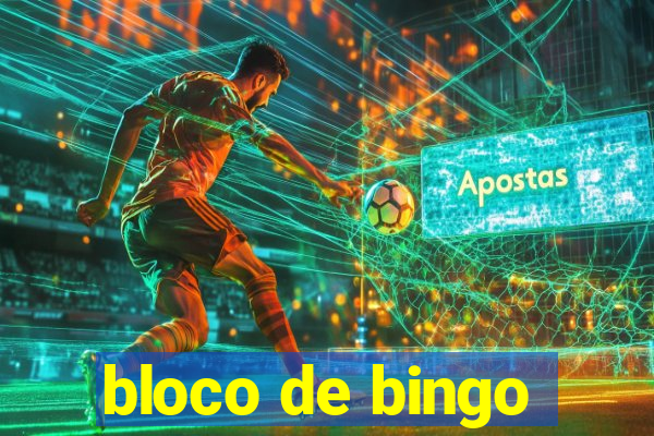 bloco de bingo