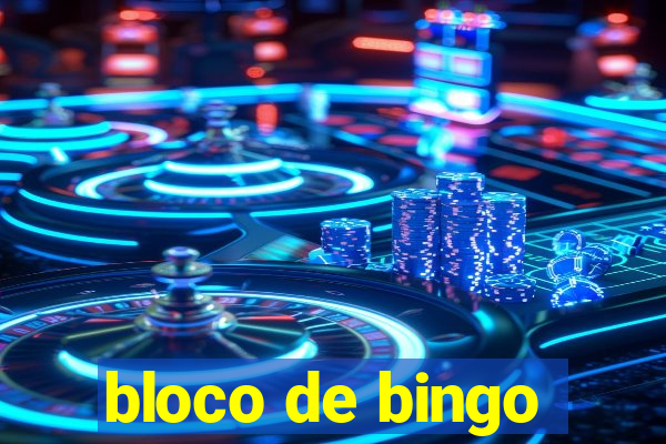 bloco de bingo