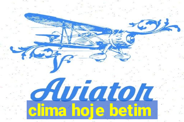 clima hoje betim