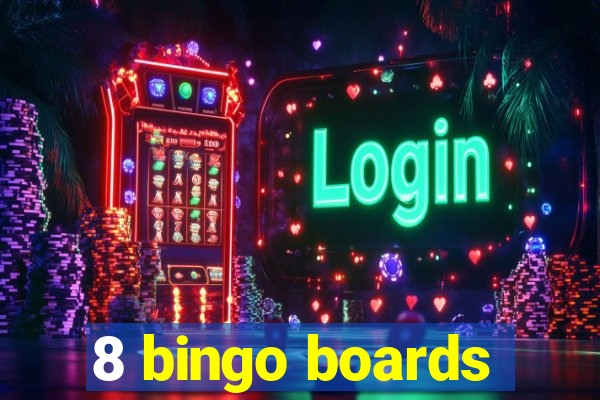 8 bingo boards